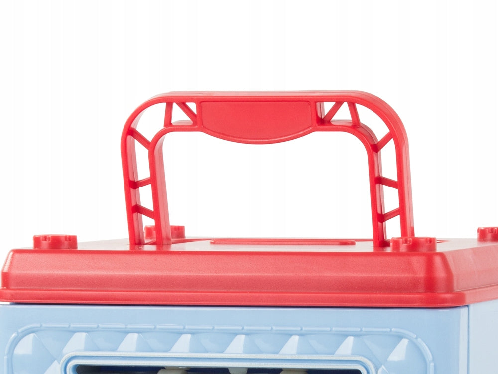 Pusculita tip seif, Zola®, deschidere cu pin, sunete si lumina, plastic, 18 x 10 x 12 cm, albastru Pusculita tip seif, Zola®, deschidere cu pin, sunete si lumina, plastic, 18 x 10 x 12 cm, albastru